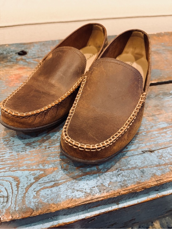 Frye Other - Frye Brown Leather Slip-On Loafers